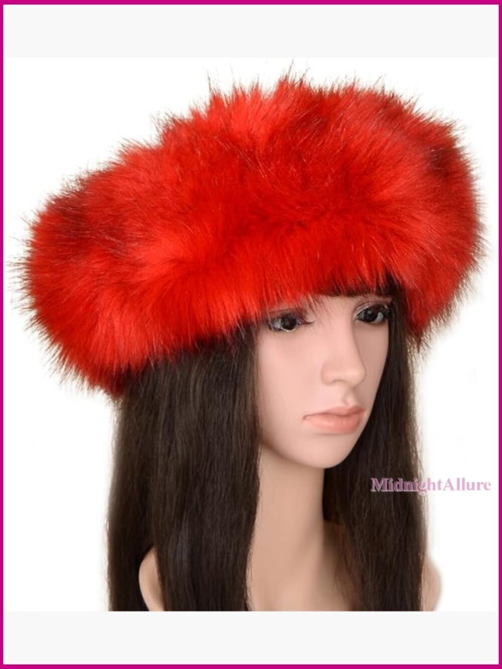 Faux Fur Headband Winter Hat Earwarmer Warm Cap One Size Fits All